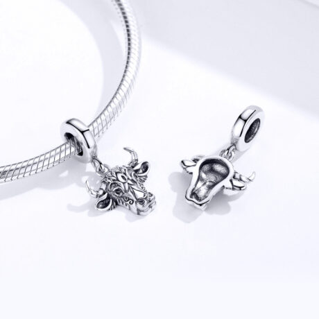 Bohemian Bull Pendant Charm