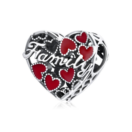 Family Heart Charm