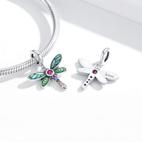 Colourful Dragonfly Pendant Charm