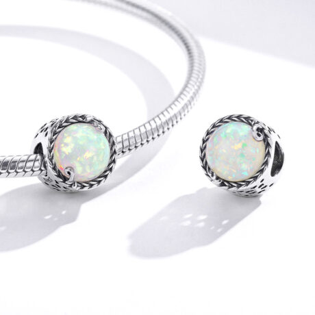 Opal Bead Charm