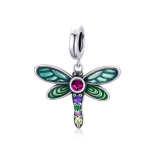 Colourful Dragonfly Pendant Charm