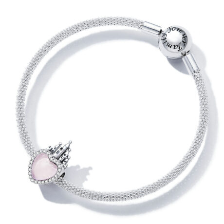 Love Yourself Pink Castle Charm