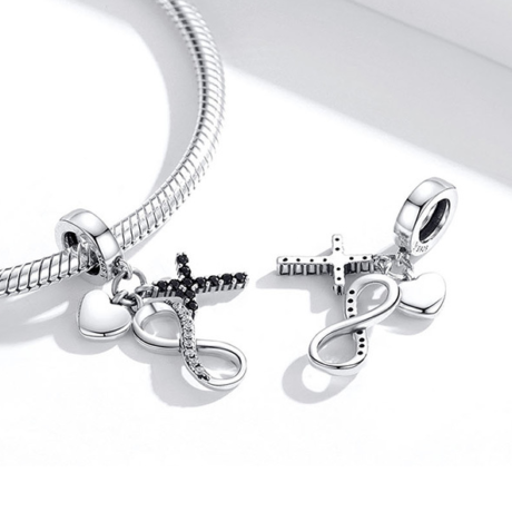 Infinity, Love & Cross Pendant Charm