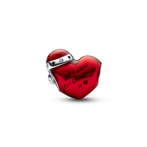 All I Want For Christmas Heart Charm