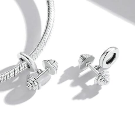 Bar Bell Pendant Charm