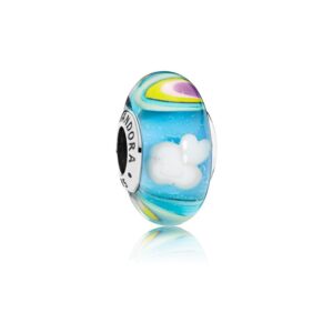 Cloud Glass Bead Charm