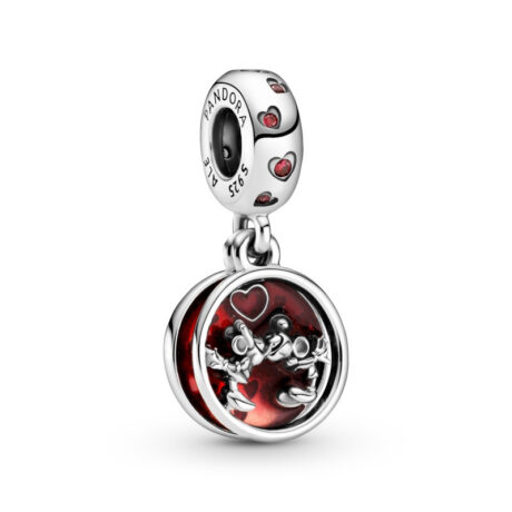 Mickey & Minnie Kiss Pendant Charm