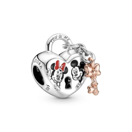 Mickey & Minnie Padlock Charm