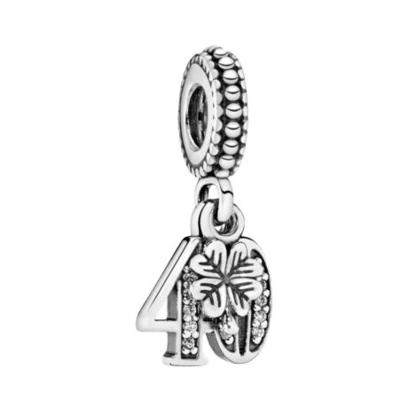 40 Birthday Pendant Charm