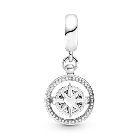 Spinning Compass Pendant Charm