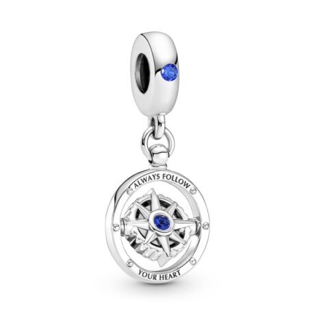 Spinning Compass Pendant Charm