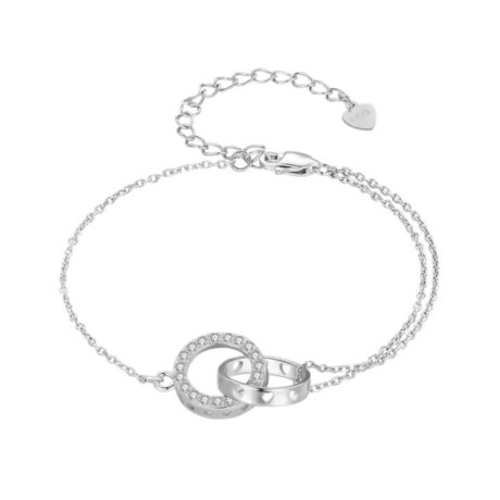 Double Circle Eternity Chain Bracelet