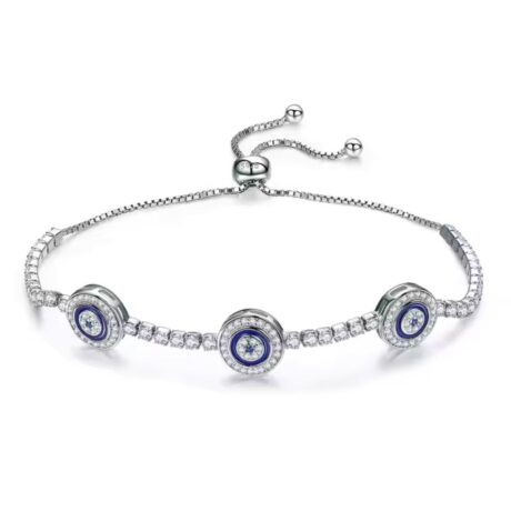 Triple Evil Eye Chain Bracelet