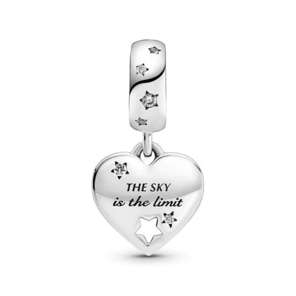 Congratulations Heart & Star Pendant Charm