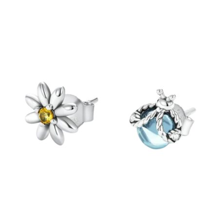 Daisy & Ladybug Stud Earrings