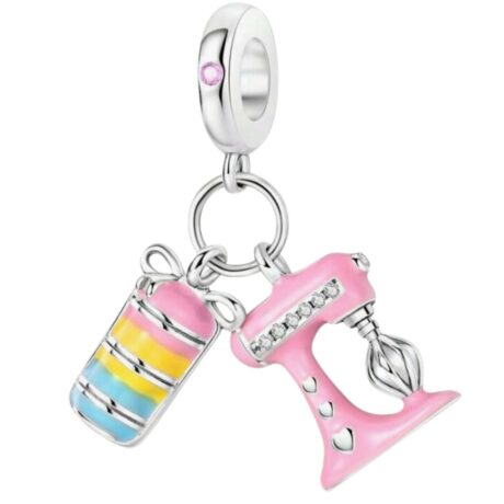 Macarons & Mixer Pendant Charm