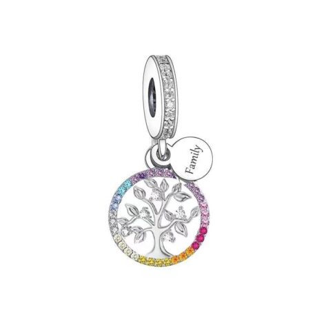 Multicolour Family Tree of Life Pendant Charm