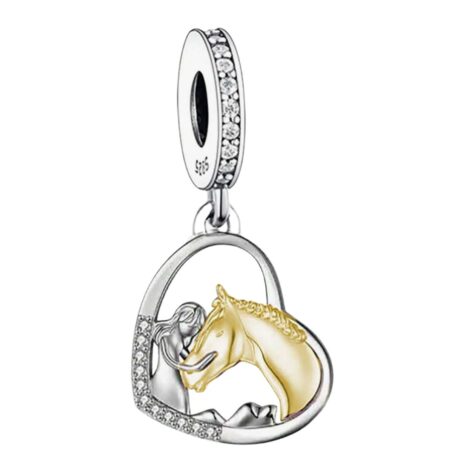 Girl & Horse Pendant Charm