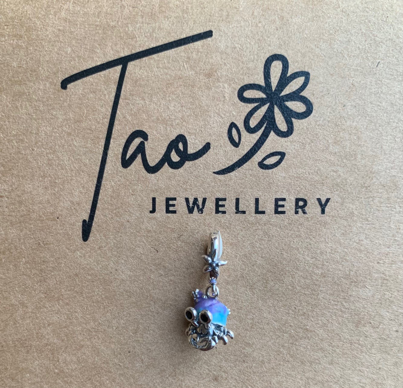 Glow in the Dark Hermit Crab Pendant Charm