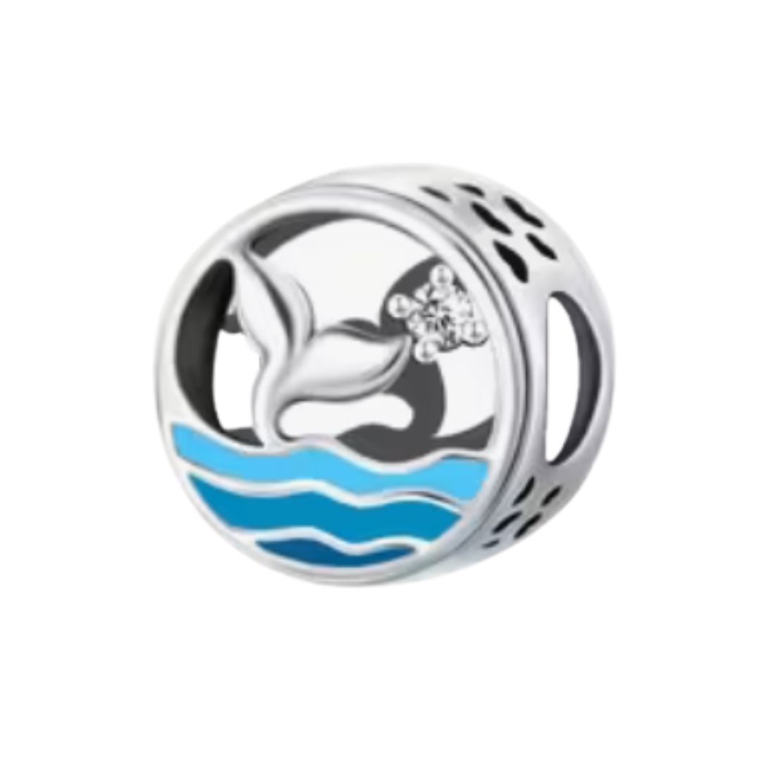 Ocean Whale Bead Charm