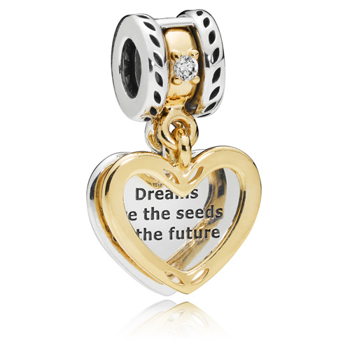 Seeds of the Future Two Tone Pendant Charm