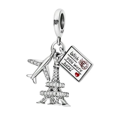 Wish You Were Here Paris Pendant Charm